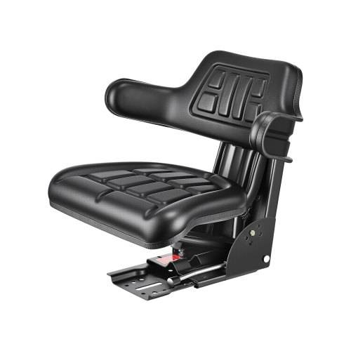 VEVOR Universal Gabelstaplersitz 61x51x51 cm, Traktorsitz, Schleppersitz, Treckersitz, Staplersitz, Traktor Sitz PVC-Kunstleder und hochelastischem