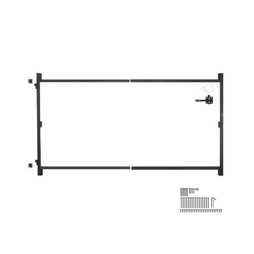 VEVOR Torbausatz passend für 152 bis 243 cm breite _ffnungen, verstellbarer Torrahmensatz (119 cm hoch) aus Eisen, durchhangsicherer Torrahmensatz
