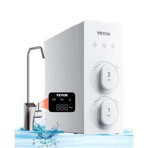 VEVOR Umkehrosmosesystem 600 GPD 8-stufige Durchlauferhitzer Umkehrosmose-Wasserfilter, Untertisch-Wasserfiltersystem mit intelligentem