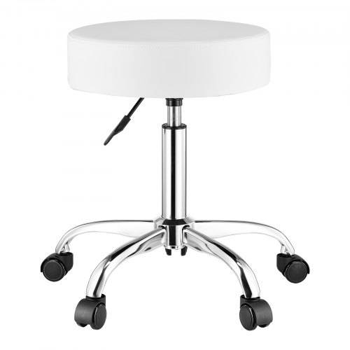 VEVOR runder Sattelhocker Rollhocker 204 kg belastbarer höhenverstellbarer (55-71 cm) Drehhocker Arbeitshocker -Drehsattelstuhl geeignet für