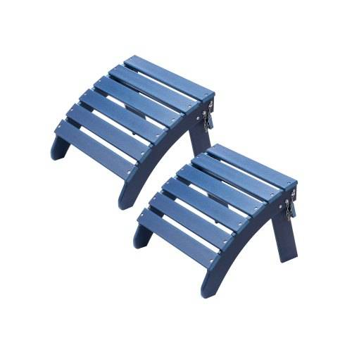 VEVOR Fu_stütze für Adirondack-Stuhl, 2er-Set, 475x480x350 mm, klappbarer Adirondack Ottoman aus HDPE-Kunststoff, Gartenstuhl verwendet für Au_en