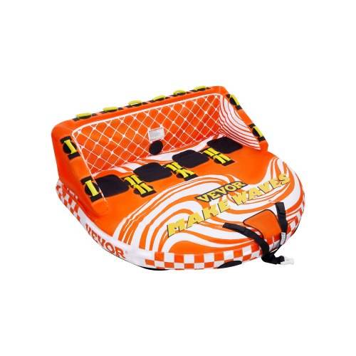 VEVOR Fun Tube Set zum Bootfahren, Aufblasbare Schleppboote für 1_4 Personen, 300 kg Wassersport-Schleppschlauch zum Ziehen von Booten _ mit