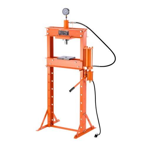 VEVOR hydraulische Werkstattpresse 20 t (H-Rahmen) mit Pressplatte, einstellbare Hydraulikpresse (Max. Zylinder 14 cm) mit Dreieckstütze, geeignet