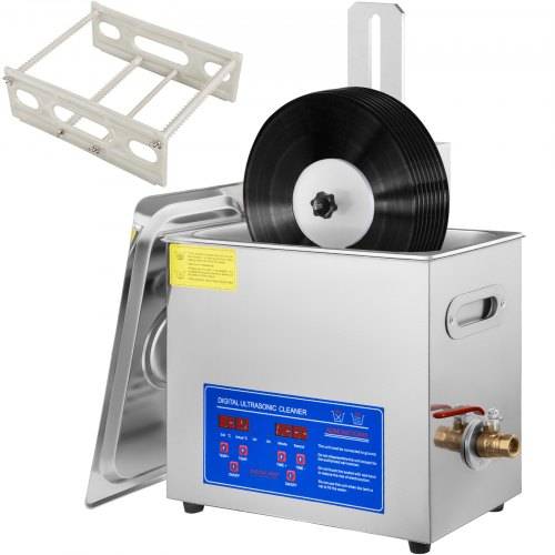 VEVOR Ultraschallreiniger Ultraschall Reinigungsgerät 6 L Ultraschall Reinigungsmaschine für Schallplatten 180 W einstellbare Zeit, Schallplattenrei