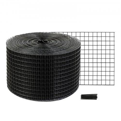 VEVOR Vogelschutz für Solarmodule, 20,3 x 30,5 m, Taubenabwehr Solaranlagengitter mit 50 Reifendrähten, Solarmodul-Schutz mit rostfreier PVC-Beschic