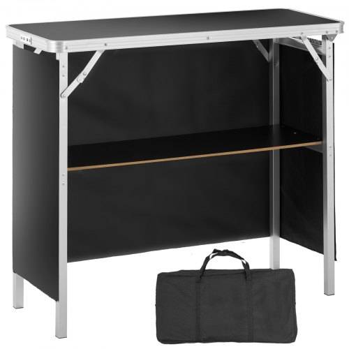 VEVOR Tragbare Messetheke Messetresen, 975 x 385 x 870 mm Messestand Ausstellungs-Thekenständer, Faltbarer Promotion-Bartisch Promotiontheke