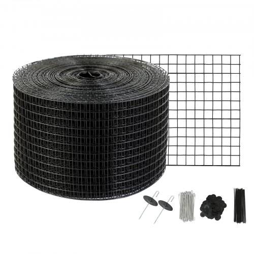 VEVOR Vogelschutz für Solarmodule, 20,3 cm x 30,5 m, Taubenabwehr Solaranlagengitter mit 70 Edelstahl-Verschlüssen, Solarmodul-Schutz mit rostfreier