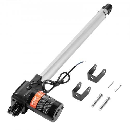 VEVOR 6000N Linear Actuator DC 12V Linearantrieb IP44 Elektrischer Linearmotor 400mm Hublänge Geräuschpegel _50dB Elektrische Türöffner 5mm/s Fahr