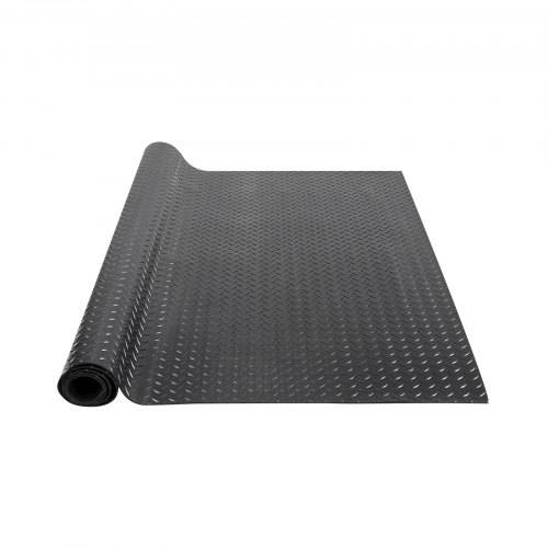 VEVOR Gummimatte 4625 x 1236 mm Bodenmatte SBR-Gummi Bodenbelag 3 mm Dicke Noppenmatte Diamant Tränenblech Bodenmatte Antirutschmatte Gummibelag