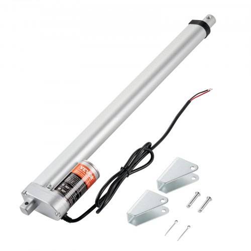 VEVOR 1500N Linear Actuator DC 12V Linearantrieb IP54 Elektrischer Linearmotor 400mm Hublänge Geräuschpegel _60dB Elektrische Türöffner 5mm/s Fahr