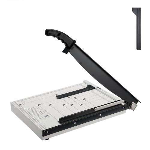 VEVOR Papierschneider Hebelschneider, 381 mm Max. Schnittbreite Manuelle Papierschneidemaschine, 16 Blätter Kapazität, mit Schutzschiene / Klingenar