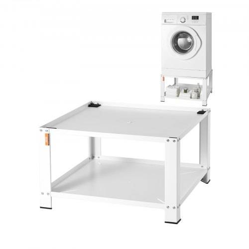 VEVOR Wäscheständer mit Ablagefach, 711,2 x 711,2 x 406,4 mm, Standplattform für Waschmaschine und Trockner, universelle Passform, 299,4 kg Kapazit