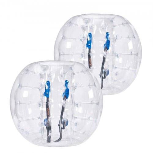 VEVOR aufblasbare Bumper-Bälle im 2er-Pack, 1,2 m Körper-Sumo-Zorb-Bälle für Teenager und Erwachsene, 0,8 mm dicke PVC-Menschenhamster-Blasenbäll