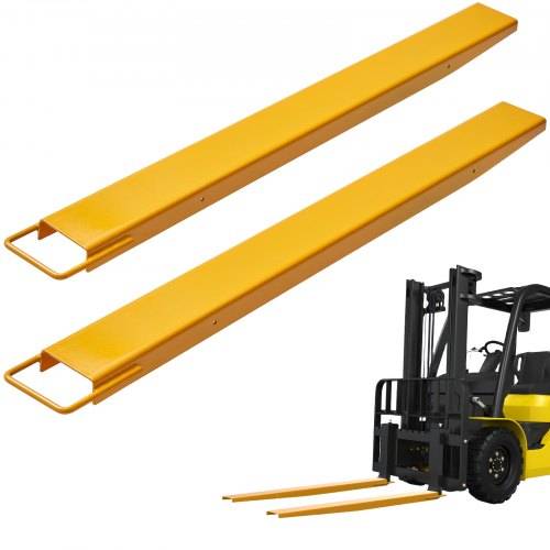 VEVOR 2er-Set Gabelverlängerungen 1520 mm Zinkenverlängerung 1,815 Tonnen Tragfähigkeit Gabelzinken Q235 Kohlenstoffstahl einteiliges Design Palett