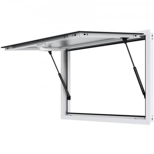 VEVOR Imbissfenster für Imbisswagen 915 x 610 mm Servicefenster aus Aluminiumlegierung für Imbisswagen, bis zu 85° schwenkbares Servierfenster mit