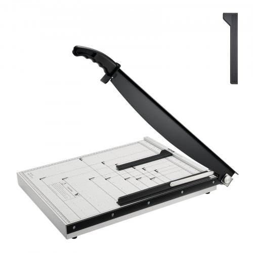 VEVOR Papierschneider Hebelschneider, 457,2 mm Max. Schnittbreite Manuelle Papierschneidemaschine, 15 Blätter Kapazität, mit Schutzschiene / Klingen