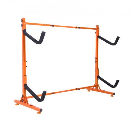 VEVOR Kayak Halterung Kajak Aufhänger 1265 x 788 x 1380 mm, Freistehender Kajakständer 2 Kajaks 1230_1825 mm Breitenverstellbereich, Kajak Aufbewahr