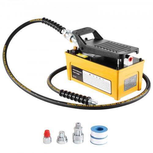VEVOR 10.000 PSI Lufthydraulikpumpe, 1,6 L _ltank, NPT 3/8 Zoll _lauslass, NPT 1/4 Zoll Einlass, Luftbetätigte Fu_pumpe mit Aluminiumgehäuse, für