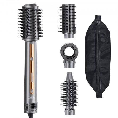VEVOR 4-in-1-Multi-Haarstyler, 110.000 U/min Hochgeschwindigkeits-Ionen-Airstyler mit 3 Bürsten und 1 Düse, 4 Temperatur- und 3 Geschwindigkeitsstuf