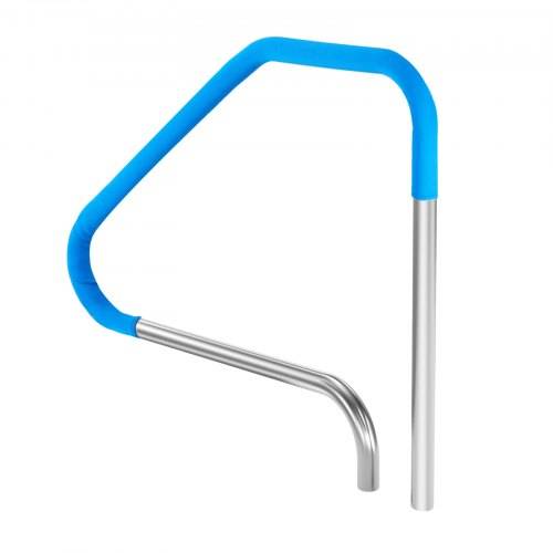 VEVOR Pool Handlauf, 1165 x 42 x 935 mm Griffbogen, Edelstahl (vorgefertigt) für Innen-/Au_enpools, Pooleinstieg, rostfreier Haltegriff mit blauer