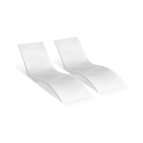 VEVOR Liegestühle 2 Stk. Chaiselongue Liegestühle für den Innenbereich des Pools für Wassertiefen bis zu 12,7 cm, im Pool befestigt und auf dem Wa