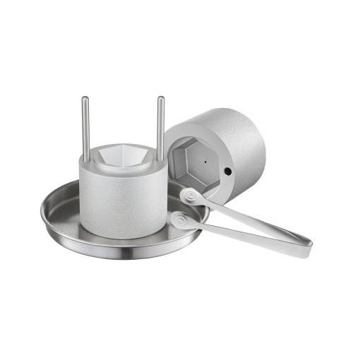VEVOR Eispresse Eiskugelformer Set 65 mm Eiskugel Eisblockform aus Luftfahrt-Aluminium mit Zange & Abtropfschale, Diamond Eisballmaker für Whisky