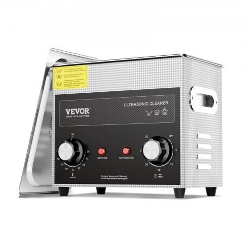 VEVOR 3L Ultraschallreiniger mit Heiztimer und Korb professionelle digitale Schallkavitationsmaschine, 120 W Reinigungsmaschine für Uhreninstrumente