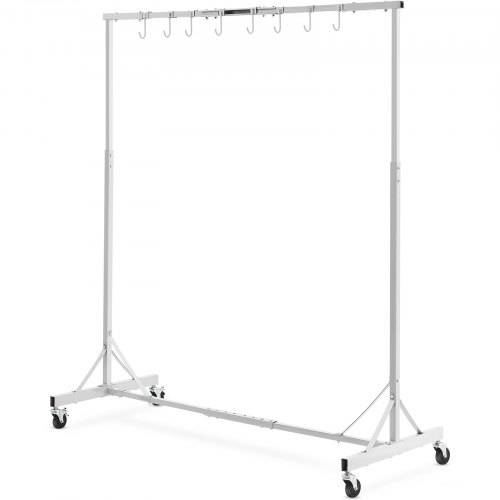 VEVOR Lackierständer, 1,5 - 2,1_m höhenverstellbar, 30 kg Tragkraft, Lackierständer für Autos, Lackiertrocknerständer mit 8 Haken und 4 Schwenkr
