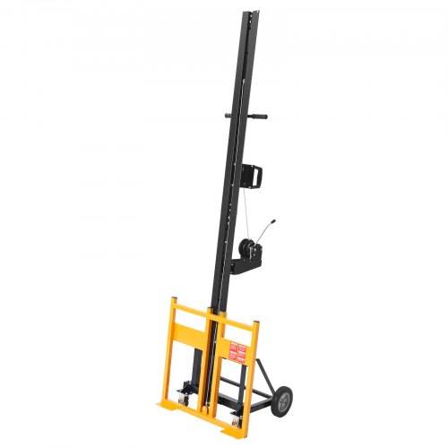 VEVOR Trockenbaulift, Plattenheber mit 68 kg für Decken- & Wandmontage, Ein-Personen-Trockenbau, 1219 x 4878 mm Max. Platten-Vertikalheber mit Räder