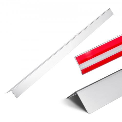 VEVOR Kantenschutz für Wand, 50 x 50 x 1217 mm, 10er-Pack Winkelprofil, Eckenschutz aus Edelstahl, Wandschutz, mit 3M Klebeband