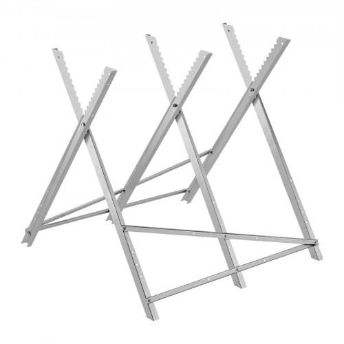 VEVOR Sägeböcke mit Kettensägen-Halterung, 150 kg, Holzsägebock, Sägegestell, Sägehilfe, kompatibel mit 0_250 mm Materialdurchmesser, Kettensäg