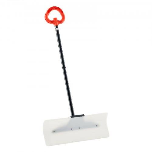 VEVOR Schneeschaufel, 610x1250mm Schneeräumer mit ergonomischem Griff, HDPE-Schaufelblatt, Schneeräumwerkzeug, tragbarer Schneeschieber zum Reinigen