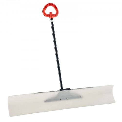 VEVOR Schneeschaufel, 1235x1250 mm Schneeräumer mit ergonomischem Griff, HDPE-Schaufelblatt, Schneeräumwerkzeug, tragbarer Schneeschieber zum Reinig