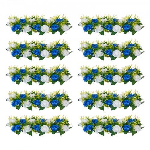 VEVOR Kunstblumen, 10 Stück, 500x220x120 mm, Blumenkugeln, Tischdekoration für Hochzeiten, Kunstrosen-Arrangements für Hochzeitsmittelstücke, Heim