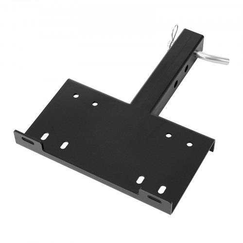 VEVOR Universal-Halterung für Anhängerkupplung, 6803 kg, Seilwinde Montageplatte Empfänger 50,8 mm, mit 2-Löcher-Montage, Stahl pulverbeschichtet