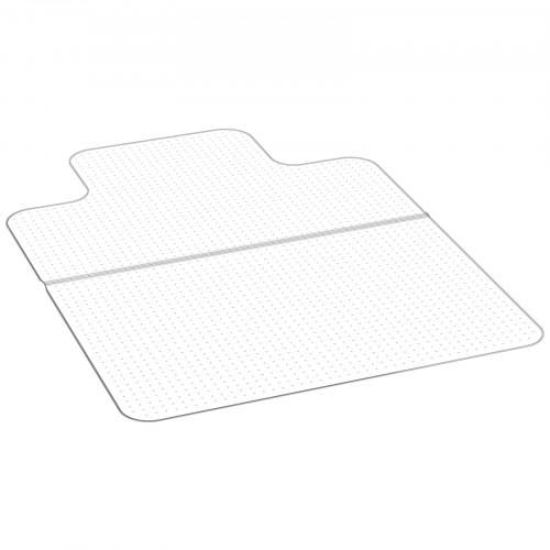 VEVOR Stuhlmatte Stuhlteppich (1230 x 914 mm) Bürostuhlmatte für kurzflorige Teppichböden, Bodenschutzmatte aus PVC mit Noppen, gleitet sanft unter