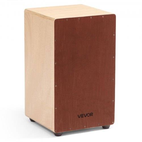 VEVOR Cajon, Kistentrommel mit internen Snare-Drähten, leichte Drum-Box aus Holz, Trommel-Musikinstrument mit Silikonfü_en, abgerundeten Kanten, fü