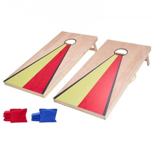 VEVOR Cornhole Spiel Set (1255 x 600 x 302 mm) Cornhole-Spielbretter, tragbares Wurfbrett aus Massivholz, Cornhole-Spiel für Erwachsene, inkl.