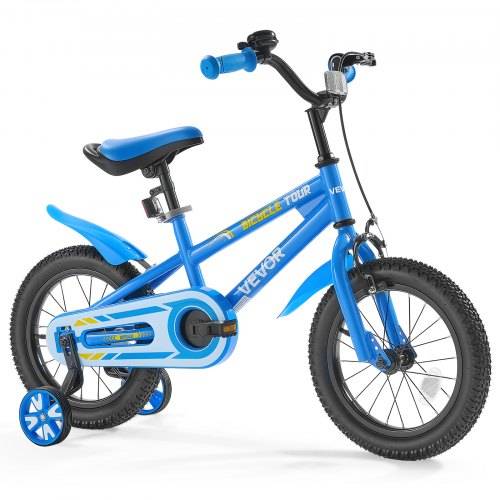 VEVOR Kinderfahrrad, 14 Zoll BMX-Stil-Fahrrad, empfohlene Kindergrö_e 95-116 cm, Stützräder inklusive, 4-8 Jahren Kinder, Kleinkinderfahrrad für