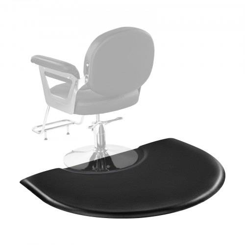 VEVOR Salonmatte für Friseure, 930x1220 mm, halbrunde Stehmatte, 25 mm dicke, Anti-Ermüdungs-Bodenmatte für Friseursalons mit rundem Ausschnitt, PV