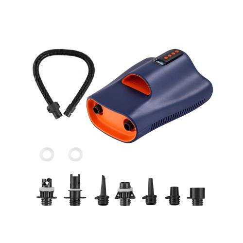 VEVOR Paddleboard Pumpe (22 PSI) zweistufige elektrische SUP-Luftpumpe mit automatischer Abschaltung & 12 V DC Anschluss, Aufblasen & Entleeren