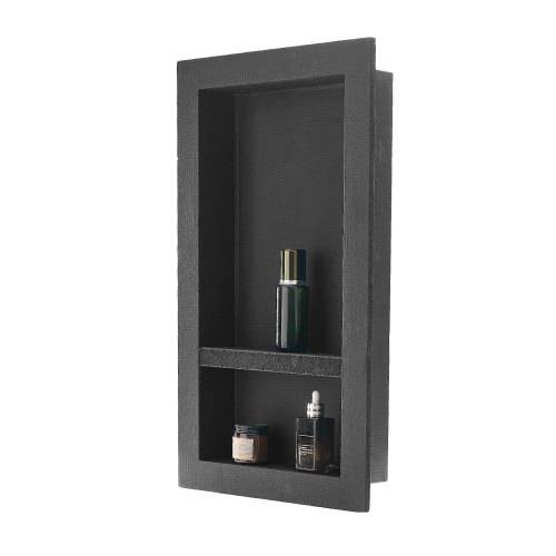 VEVOR Duschnische, 10,16x40,64x71,12 cm, Wandnische mit beweglichem Trennregal, Seifen- & Shampoo-Aufbewahrungs-Organizer, versiegeltes Design