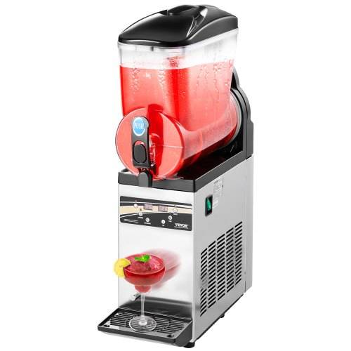 VEVOR kommerzieller Frozen Drink Maker, 15 L Slush-Maschine 60 Tassen Margarita-Smoothie-Maschine aus Edelstahl, Slush-Maker für Zuhause Partys