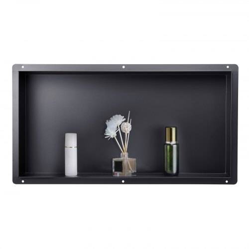 VEVOR Duschnische, 10,16x33,02x63,5 cm, rahmenlose Wandnische, Shampoo-Aufbewahrungs-Organizer aus Edelstahl, langlebig und einfach zu installieren
