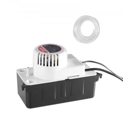 VEVOR Kondensatabsaugpumpe Kondensatpumpe 1/50 PS 1,89 L Tank, automatische AC-Kondensatpumpe mit Schwimmerschalter und 6 m Schlauch für Klimaanlage