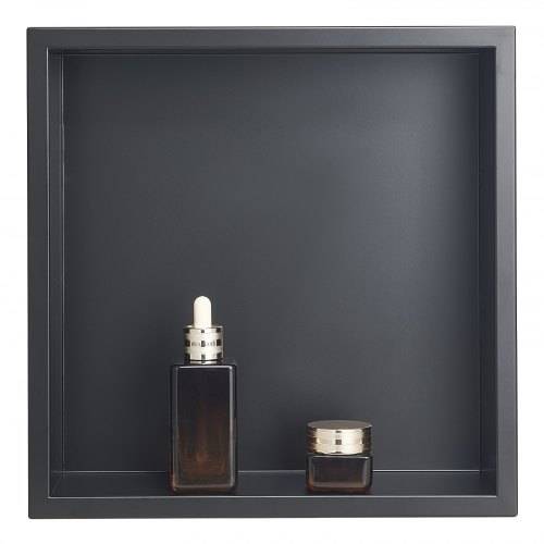 VEVOR Duschnische, 10,16x33,02x33,02 cm, versenkte Wandnische, Duschregal aus Edelstahl, Seifen- & Shampoo-Aufbewahrungsorganizer, langlebig