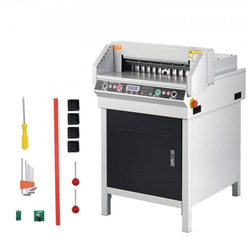 VEVOR elektrischer hydraulischer Papierschneider, Schneidemaschine, Hochleistungs-Papierschneidemaschine mit 40 mm Schnittstärke & 45 cm