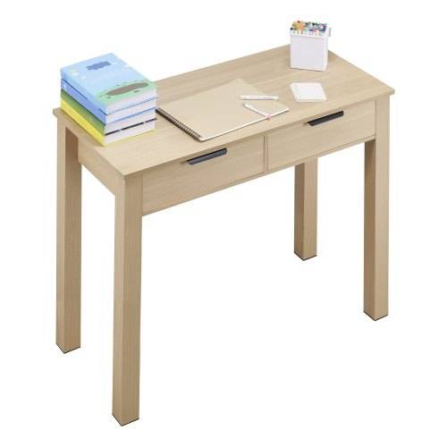 VEVOR kleiner Schreibtisch mit Schublade, Schreibtisch für Schlafzimmer, einfacher Arbeitstisch aus Holz zum Zeichnen, Lesen, rechteckiger