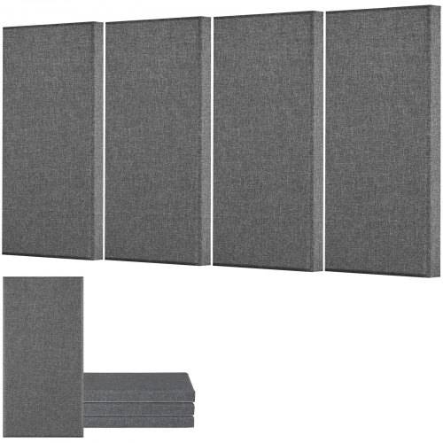 VEVOR Akustikpaneele, 4 Stück, 600x300x50 mm, Fiberglas, schallabsorbierende Platten, selbstklebende, Akustik Wandpaneele, für Studios, Büros, Heim