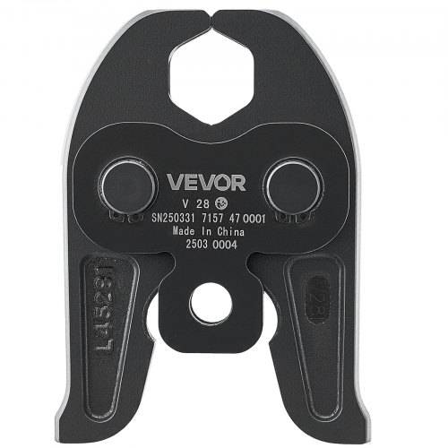 VEVOR V28 Pressbacke, 28 mm Pressbacke für V-förmige Edelstahlrohre, Crimpbacken aus Stahl, kompatibel mit Standard-Presswerkzeugen, Heizungs-, Lüf